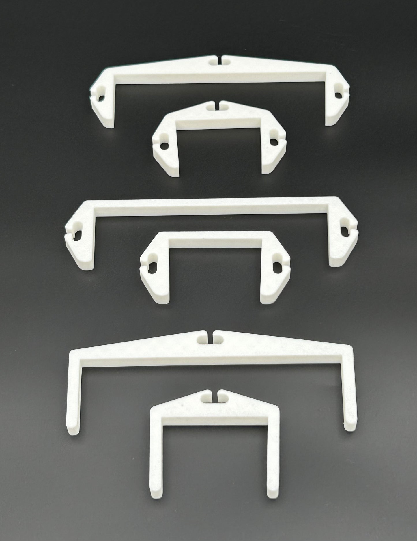 Klips til oppheng for flatt rekkverk (6 pk)