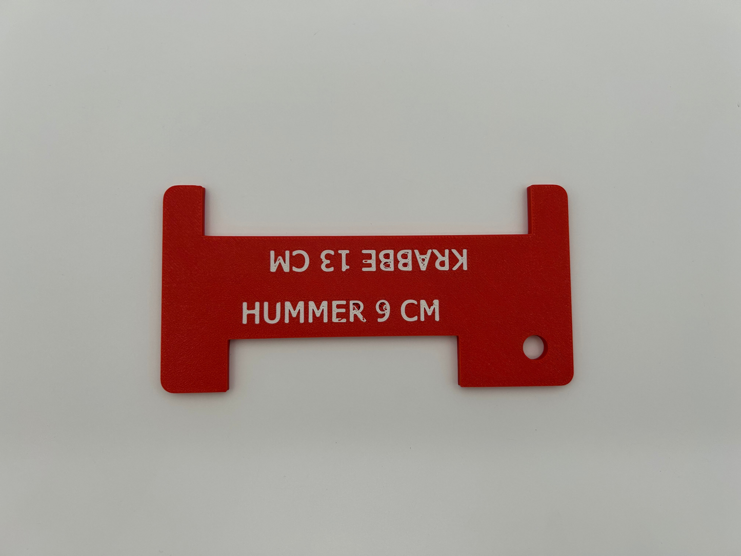 Rødt hummer- og krabbemål, hummerside (B-vare)