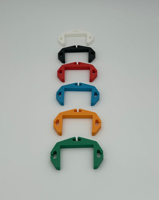 Klips til oppheng for flatt rekkverk (6 pk)