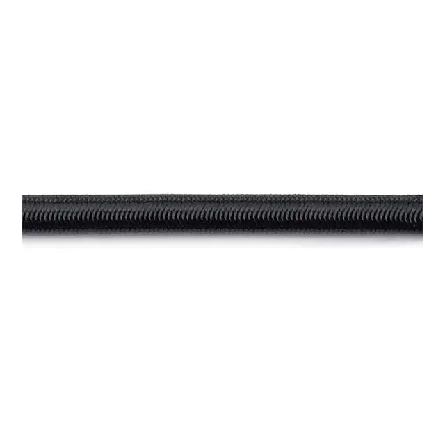 Sort elastisk strikkline (shock cord) 5 mm
