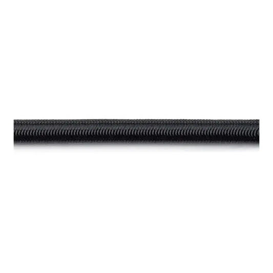 Sort elastisk strikkline (shock cord) 5 mm