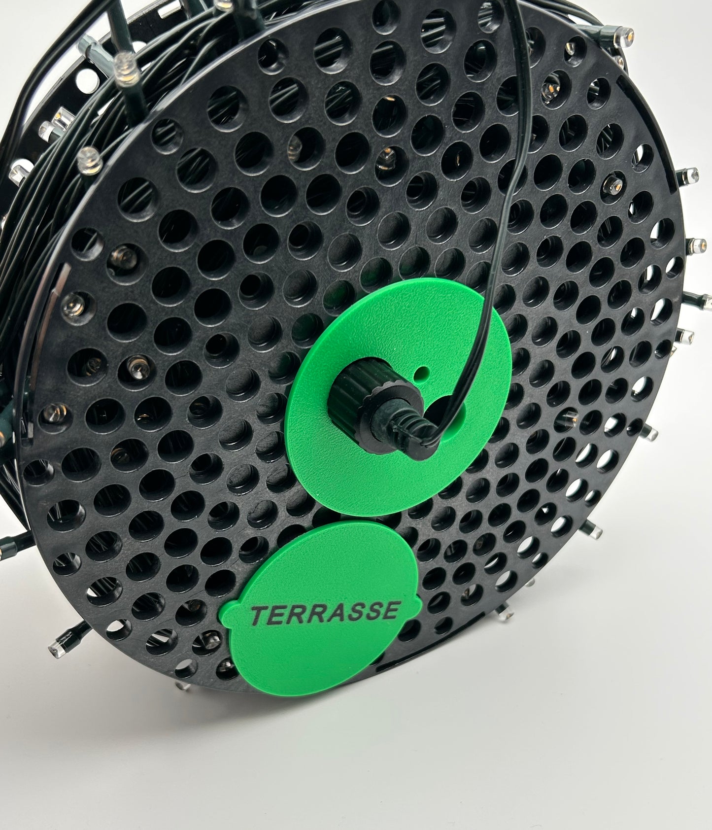 Ledningstrommel for lyslenke (Spole - gjenbruk)