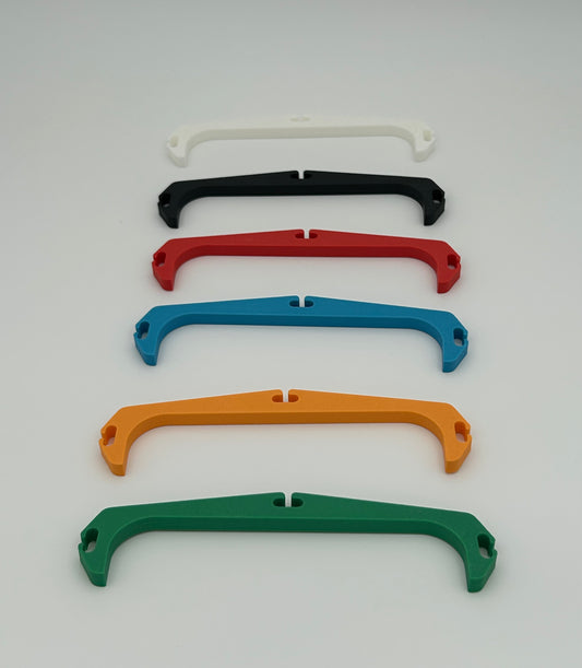 Klips til oppheng for rekkverk med avrundet kant (6 pk)