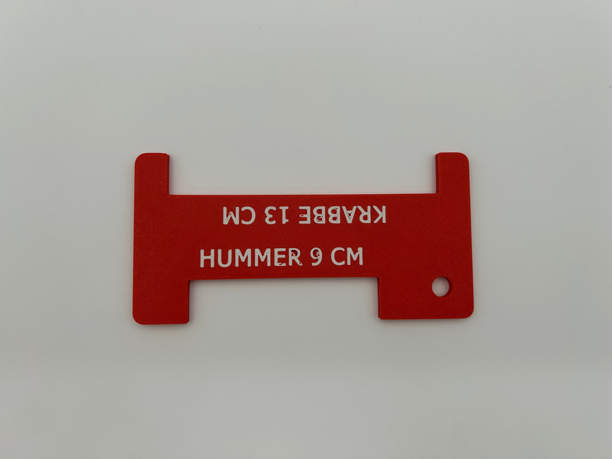 Rødt hummer- og krabbemål, hummerside (B-vare)