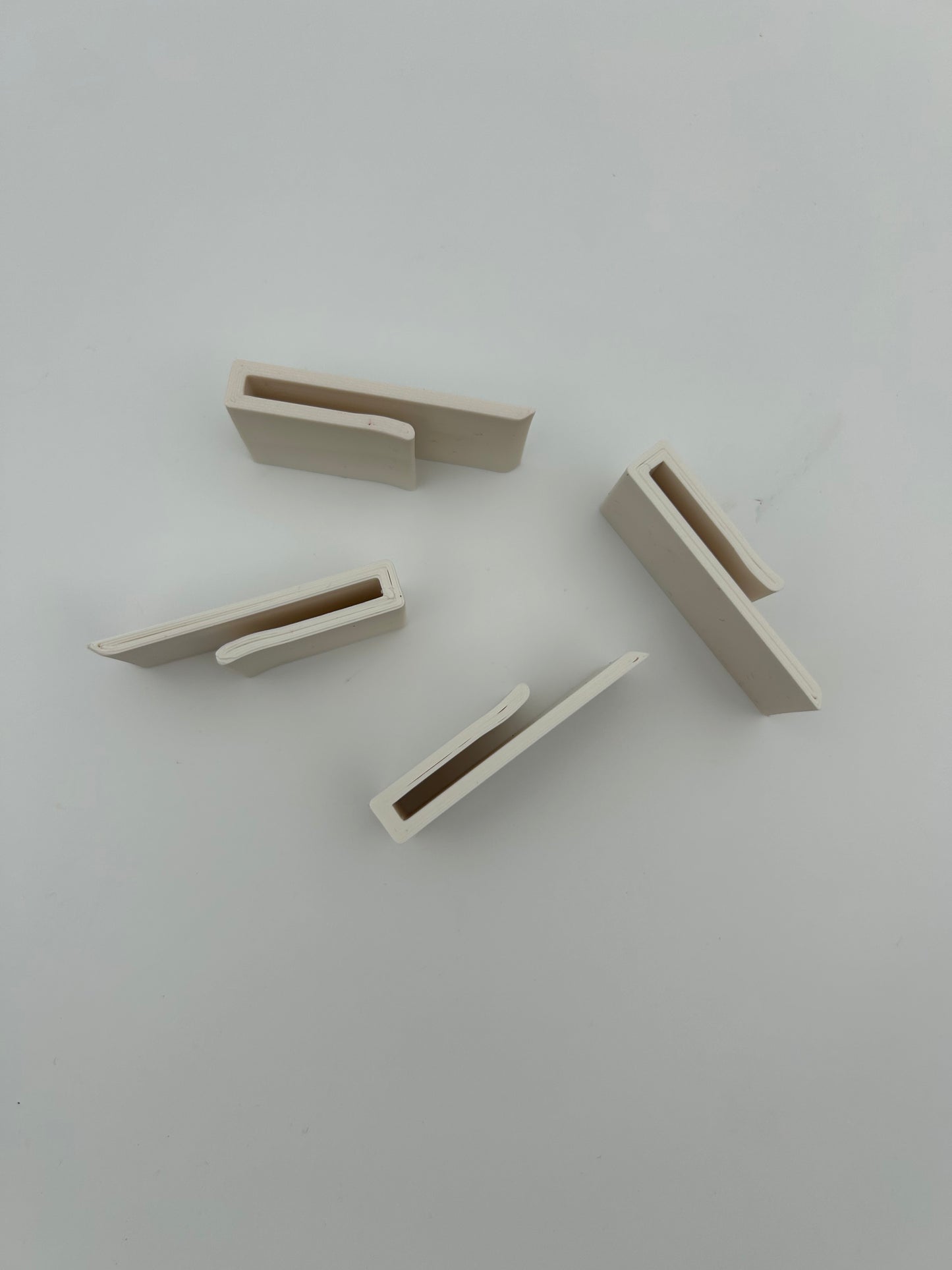 Hvite klips for jekkestropp 50 mm (B-vare)