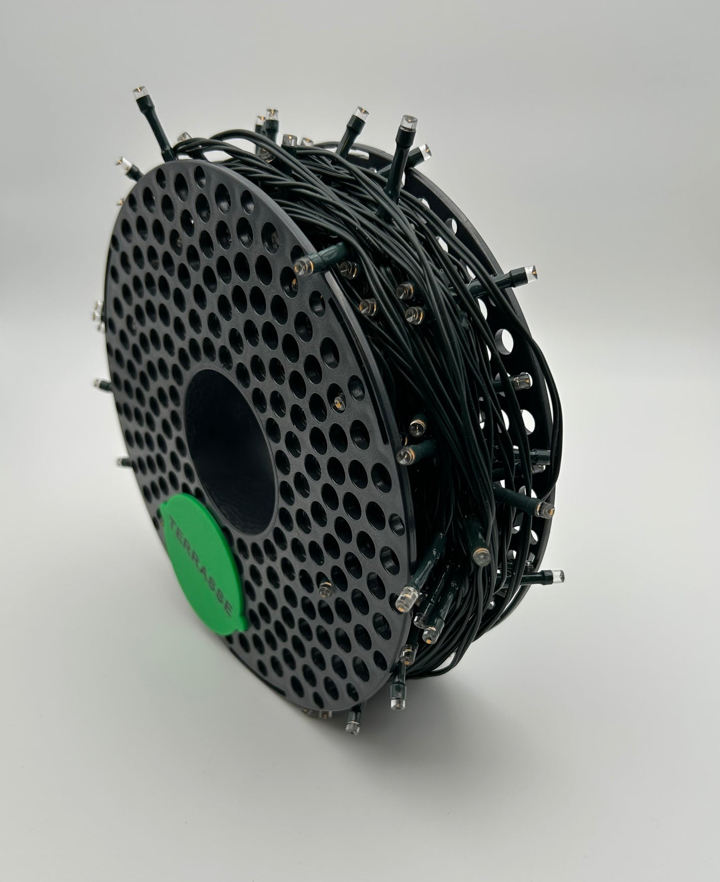 Ledningstrommel for lyslenke (Spole - gjenbruk)