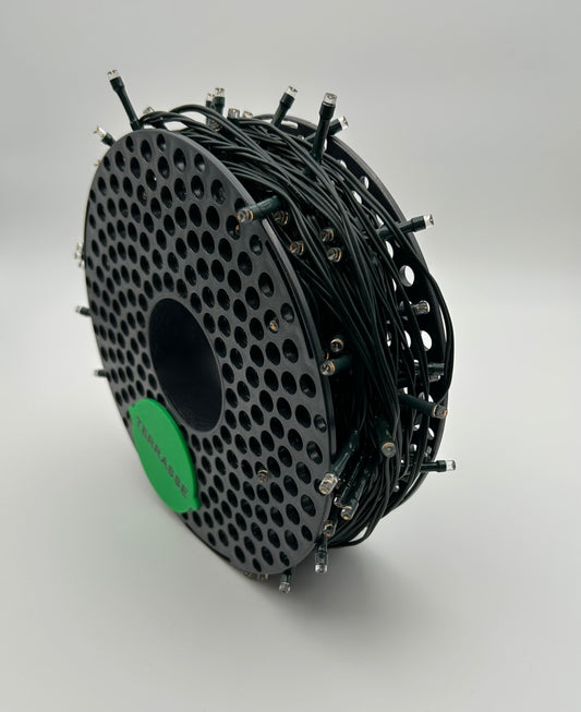 Ledningstrommel for lyslenke (Spole - gjenbruk)