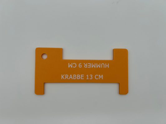 Oransje hummer- og krabbemål (B-vare)