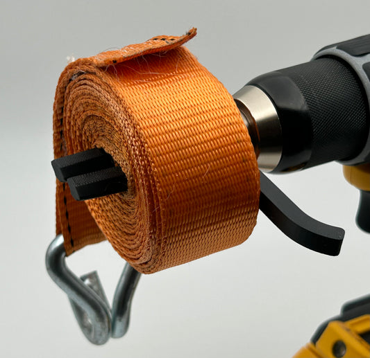 Oppruller til drill for jekkestropp (med styrekant)